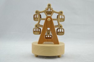 Hudební pohyb Yunsheng s vlastní hudbou vánoční dárky dřevěná hrací skříňka (Y18FWM01)