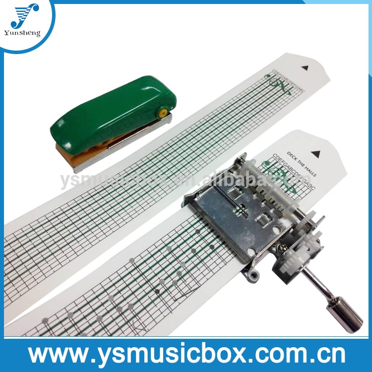 Y15H1 Boaty mozika malaza Yunsheng Paper Strip Box Musical Movement Hand-Operated Musical Box