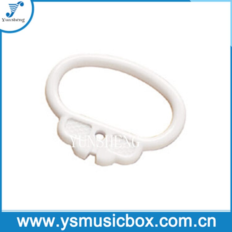 White ring pull handle for pull string musical box plush toy A-11