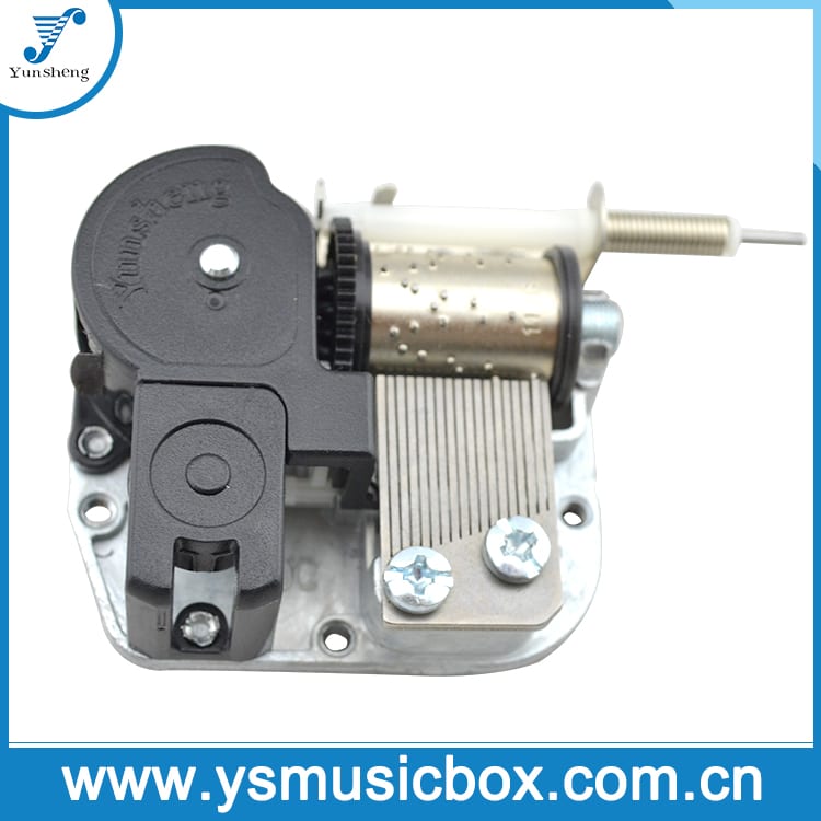 musical box 18-Note Standard Musical Movement na may Flexible Rotating Shaft at Stop Function (3YE2004)