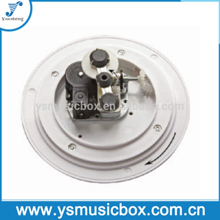 Yunsheng 18-Note Spring Driven Musical Movement with Rotating Magnets and Base for Wooden Music Boxes