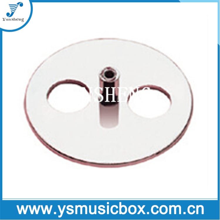 Musical box silver metal disc key/M3.5 K-30