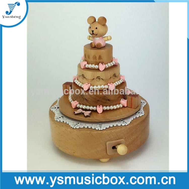 Wooden Christmas Music Box Birthday Gift for girls