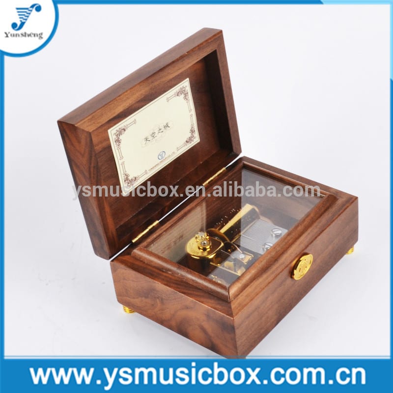 Jewelry Wooden Handmade Music Box for Her Custom Song Birthday Gift Christmas Gift Featured Image