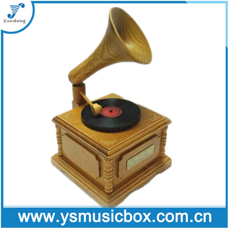 High Quality cheaper Wooden Phonograph Music Box