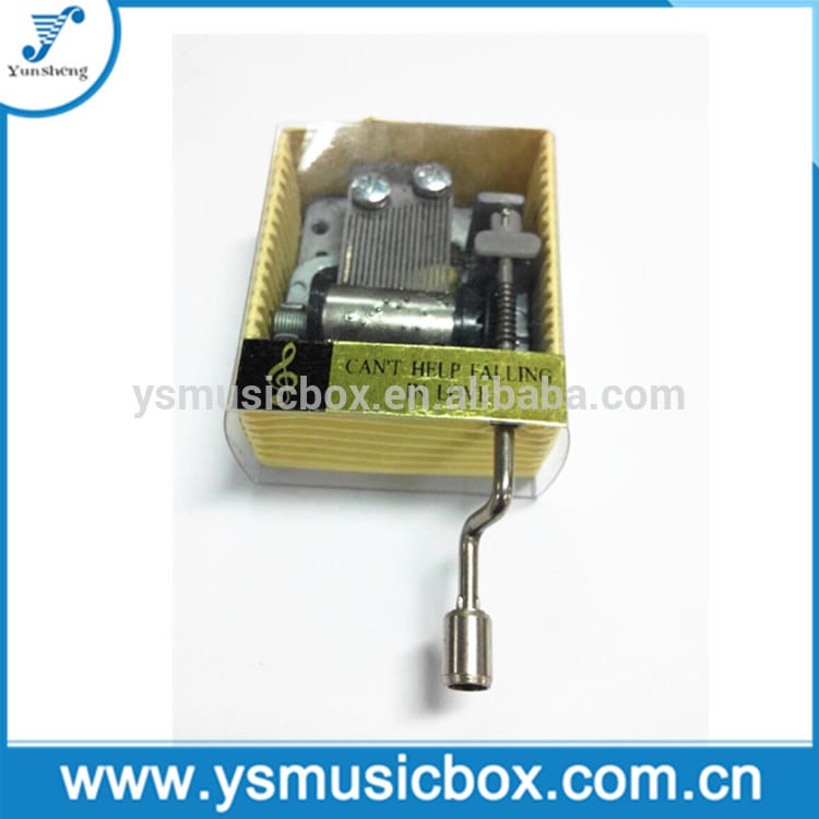 Yunsheng Handcrank Music Boxmusic bwat manyèl mouvman mizik