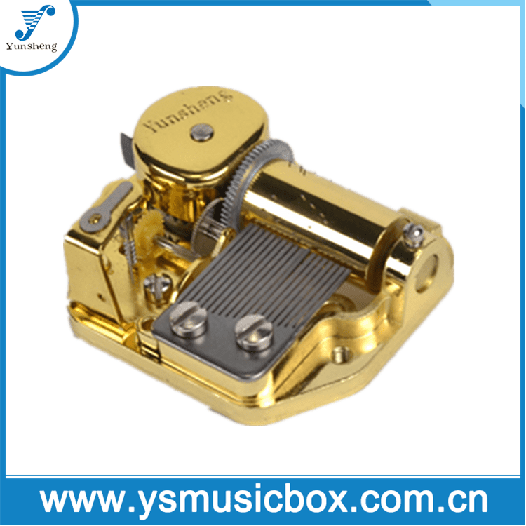 Lowest Price for Spring-Drived Miniature Musical Movement -
 Classic 18-Note Musical Movement polishing process and plant-teeth drum – Yunsheng