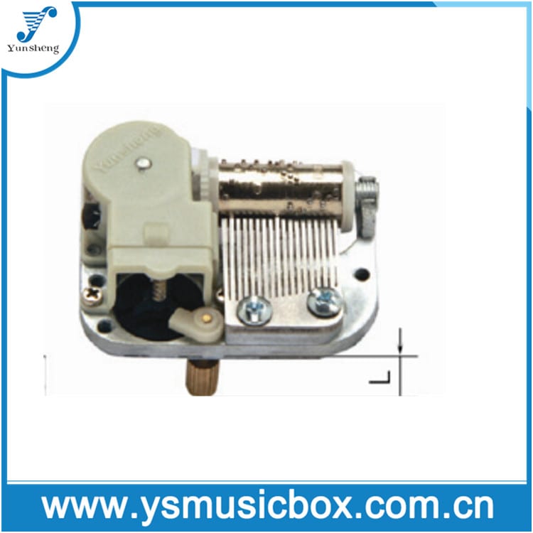 Manufacturer of Handcrank Musical Movement -
 mechanism for musical box 18 Note Miniature Movement with on-off Rotary Switch (YM3007) – Yunsheng
