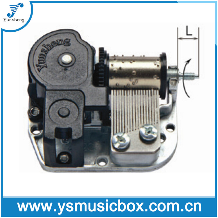 OEM Factory for Music Box -
 3YA2006 Yunsheng Standard 18 Note Movement with Rotating Drum Shaft/M3 Left Thread wind up music box – Yunsheng