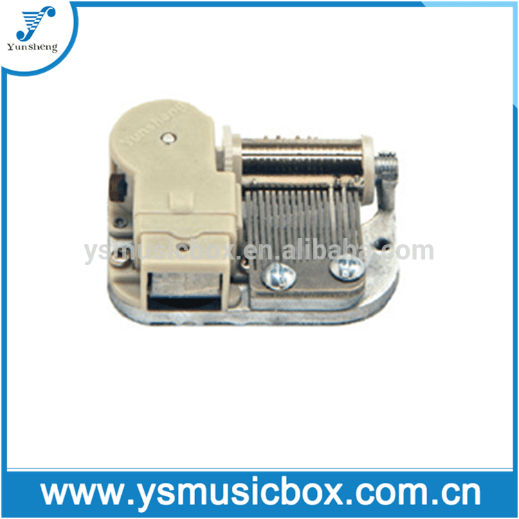 Yunsheng 18-Note Miniature Movment yokhala ndi Weight Stopper for Musical Box (YM3056)