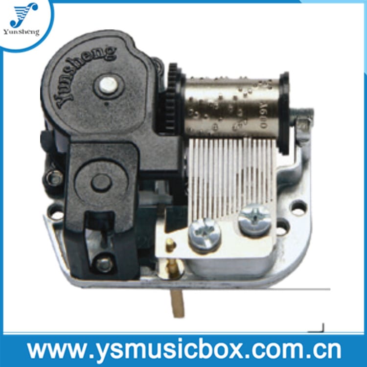 yunsheng music box ມາດຕະຖານ 18 ບັນທຶກການເຄື່ອນໄຫວທີ່ມີ Penulum Shaft ອຸປະກອນດົນຕີ Box