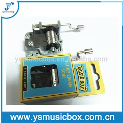 18 Note hand crank paper bpx musical box Yunsheng music box
