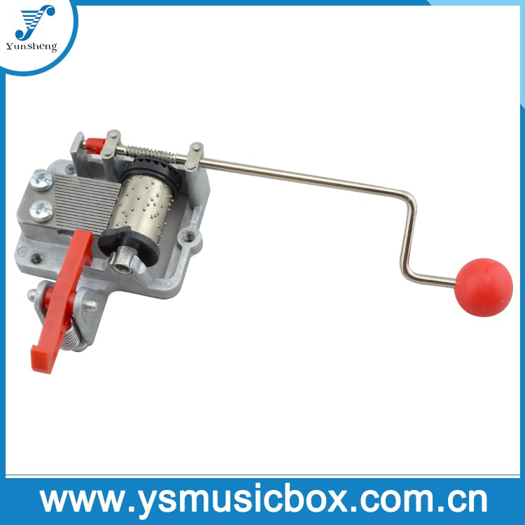 (YH2003KAP) Yunsheng Handcrank באַוועגונג מוזיק קעסטל מיט קנאַל אַרויף מיטל פֿאַר מוזיקאַליש צין קעסטל