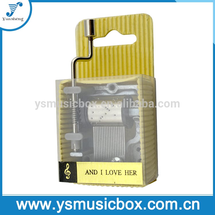 Үйлдвэр Yunsheng брэндийн сонгодог Music Box механизм гар бүлүүрт хөгжмийн хайрцаг