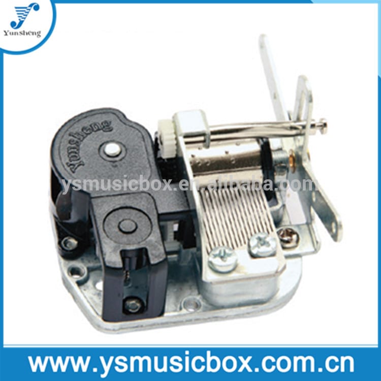Yunsheng Standard 18 Tone Musical Movement Music Box Mechanism nga adunay Penduling Shaft Device