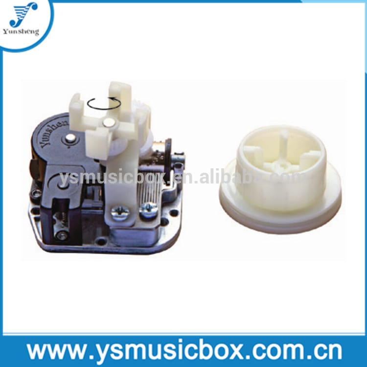 Yunsheng music box Movement with Separable Rotating Plate, Center Outputt (3YA2076NG)