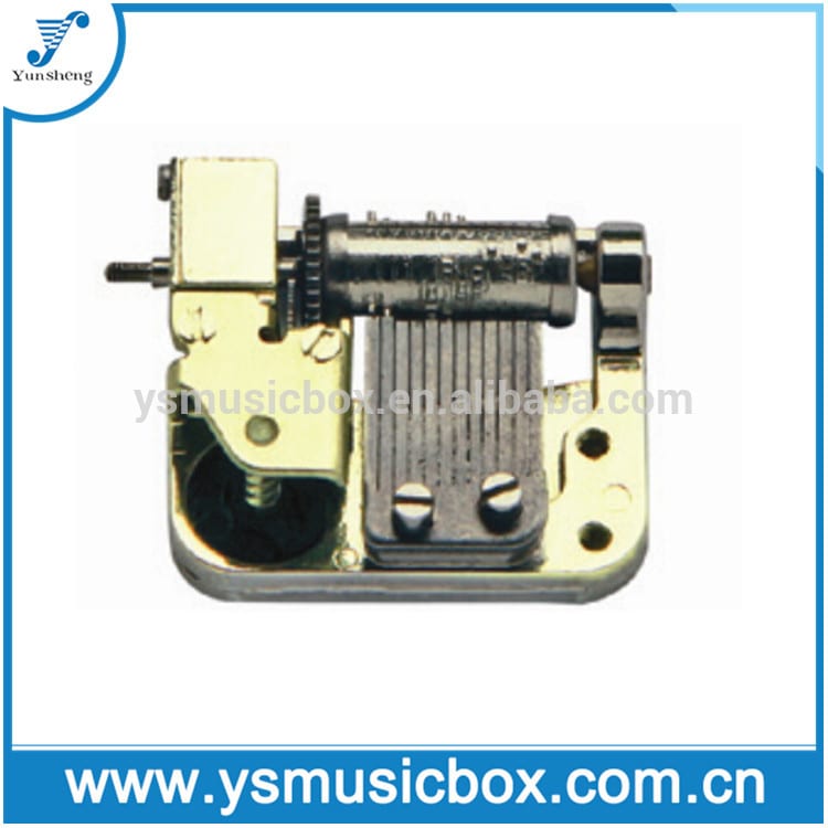 Y12M6G Yunsheng 12 Note Goden Super Miniature Musical Movement Music Box