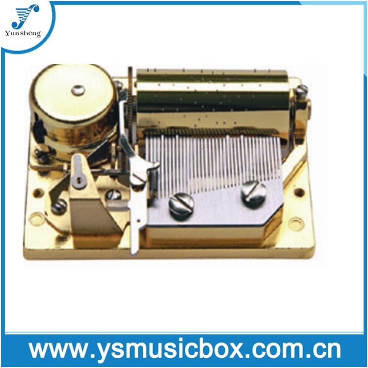 2017 Latest Design Custom Music Box - Y36B1G Yunsheng Brand Golden 36 note Deluxe Musical Movement music box for wooden music box – Yunsheng