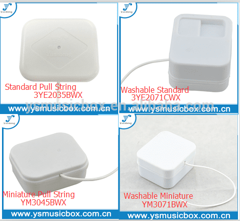 OEM/ODM Manufacturer Birthday Music Box -
 white case pull string music box – Yunsheng