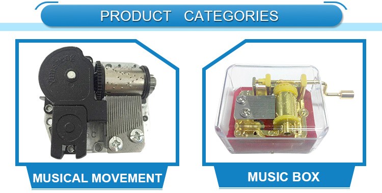 Factory Yunsheng brand classic Music Box mechnism hand crank music box
