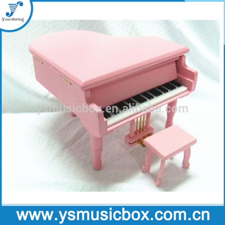 100% Original Musical Box -
 Pink Wooden Piano Designed Music Box/Musical movement Musical Gift/Artcraft – Yunsheng