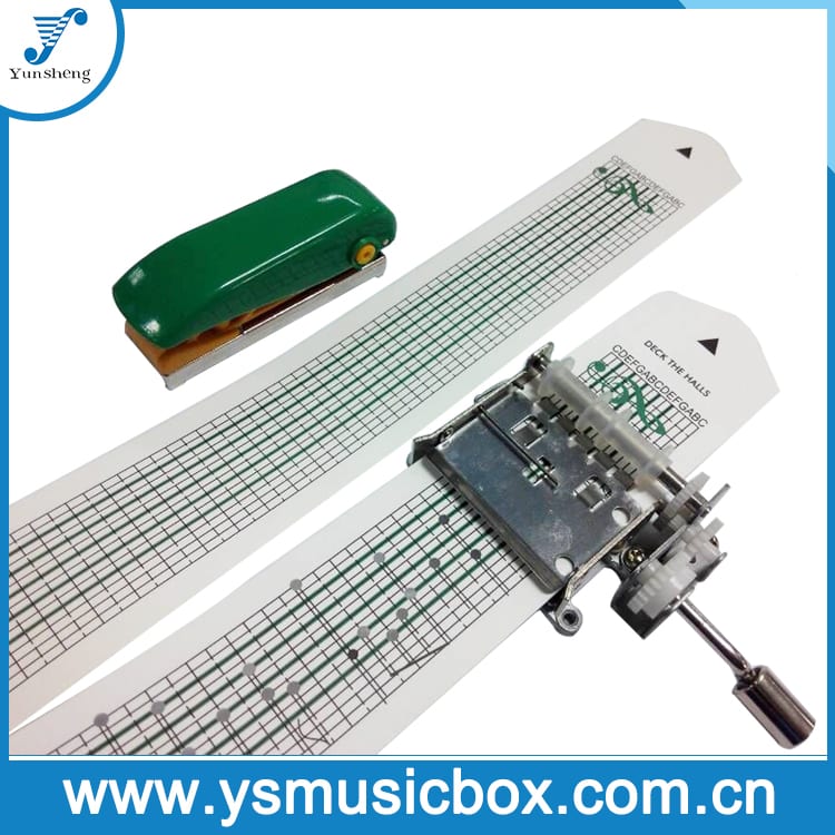 oanpaste muzykkast Yunsheng Paper Strip Hand Operated Musical Movement Musical Box