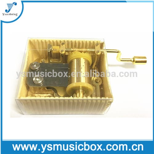 China Factory for Dancing Ballerina Music Box -
 18 note paper box hand cranked musical movement for make your own music – Yunsheng