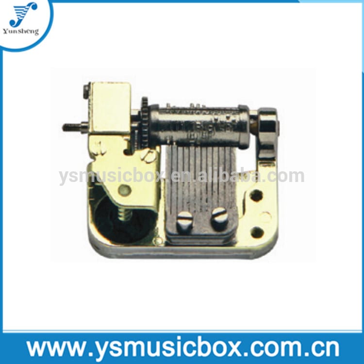 Y12M6G Golden 12 Note Super Miniature Musical Movement Music Box