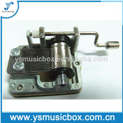 18 Note hand crank musical box with MDF board at the bottom music box Featured Image