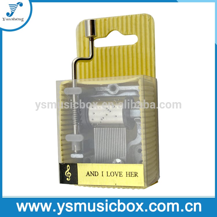 popular Metal crank music box for promotional gift
