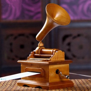 Wooden Paper handcrank music box yunsheng (LP-36)