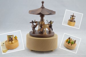 Музычная шкатулка для каруселі Woodenmerry go round horse for sale music box