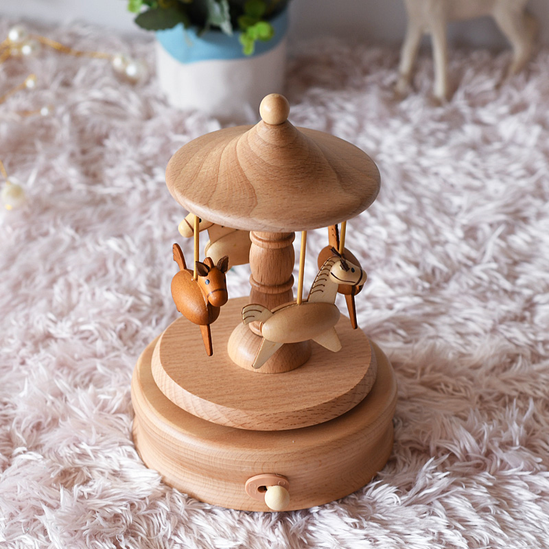 Manufacturing Companies for Electric-Operated Musical Movement -
 Gift carousel horse music box (LP-48) – Yunsheng