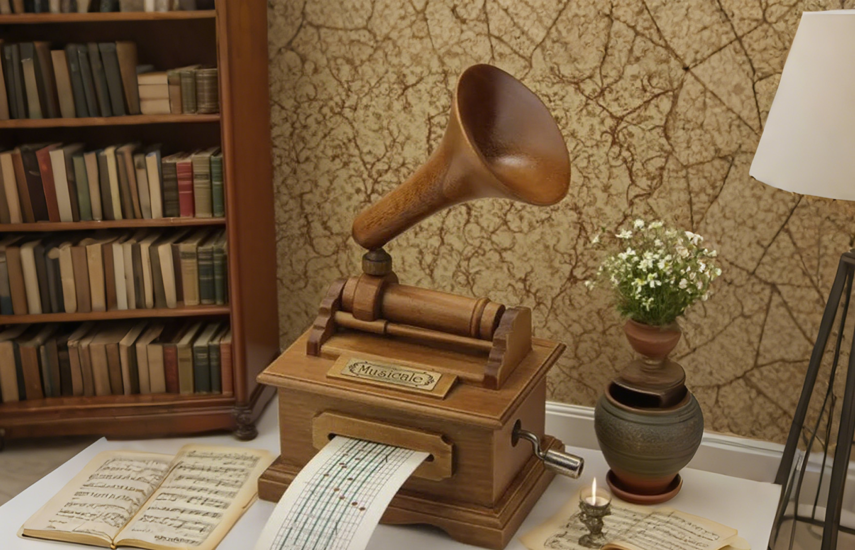 How Does the Wooden Paper Handcrank Music Box Capture Nostalgia?